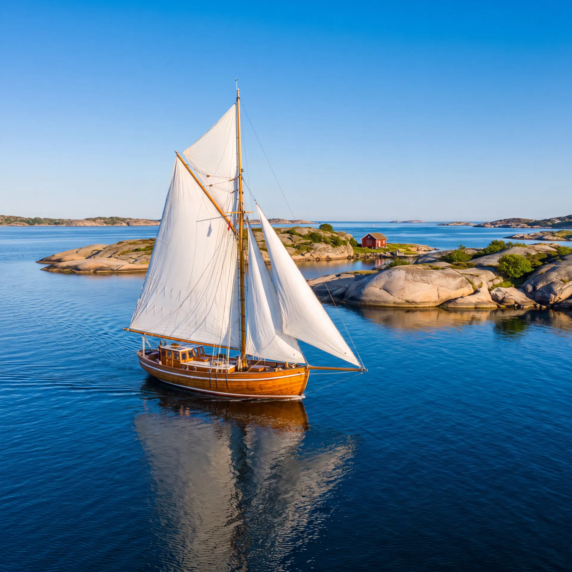 Seilbåten i skjærgården